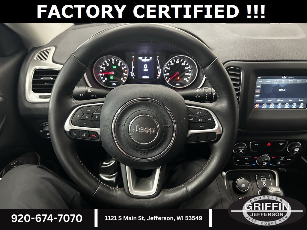 2019 Jeep Compass Latitude FACTORY CERTIFIED !!!